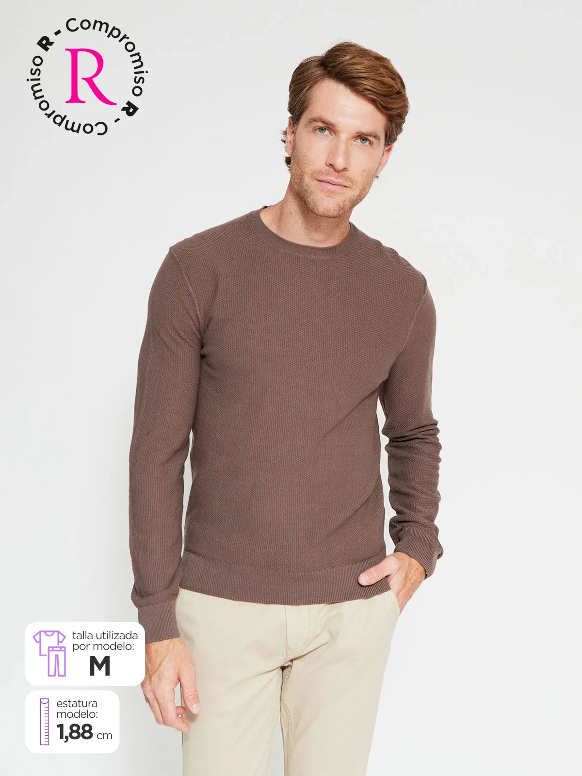 SWEATER HOMBRE CACHAREL CUELLO REDONDO CNECK - 1