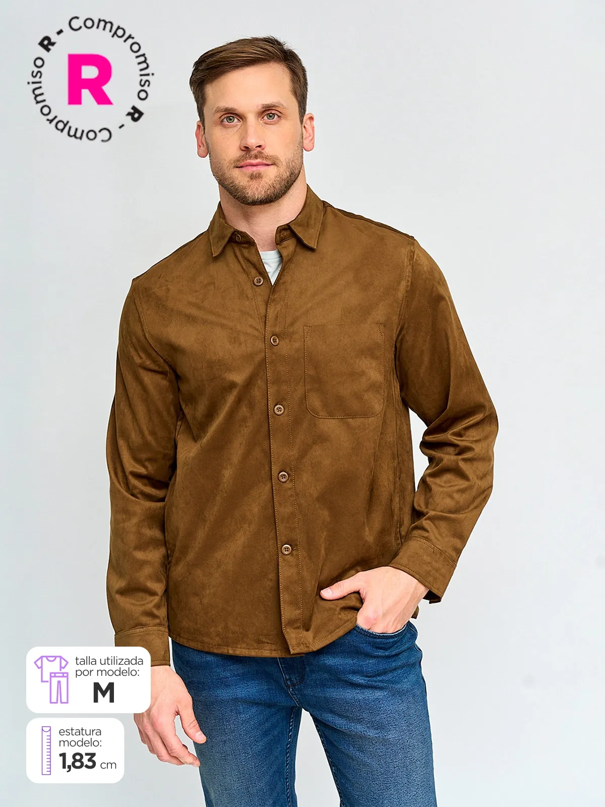CAMISA MANGA LARGA HOMBRE MARQUIS BOLIVAR - 1