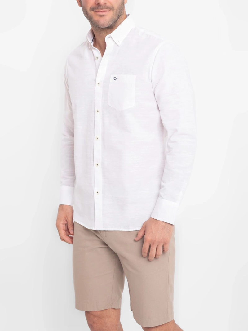 CAMISA MANGA LARGA ALGODÓN HOMBRE OSCAR DE LA RENTA - 1