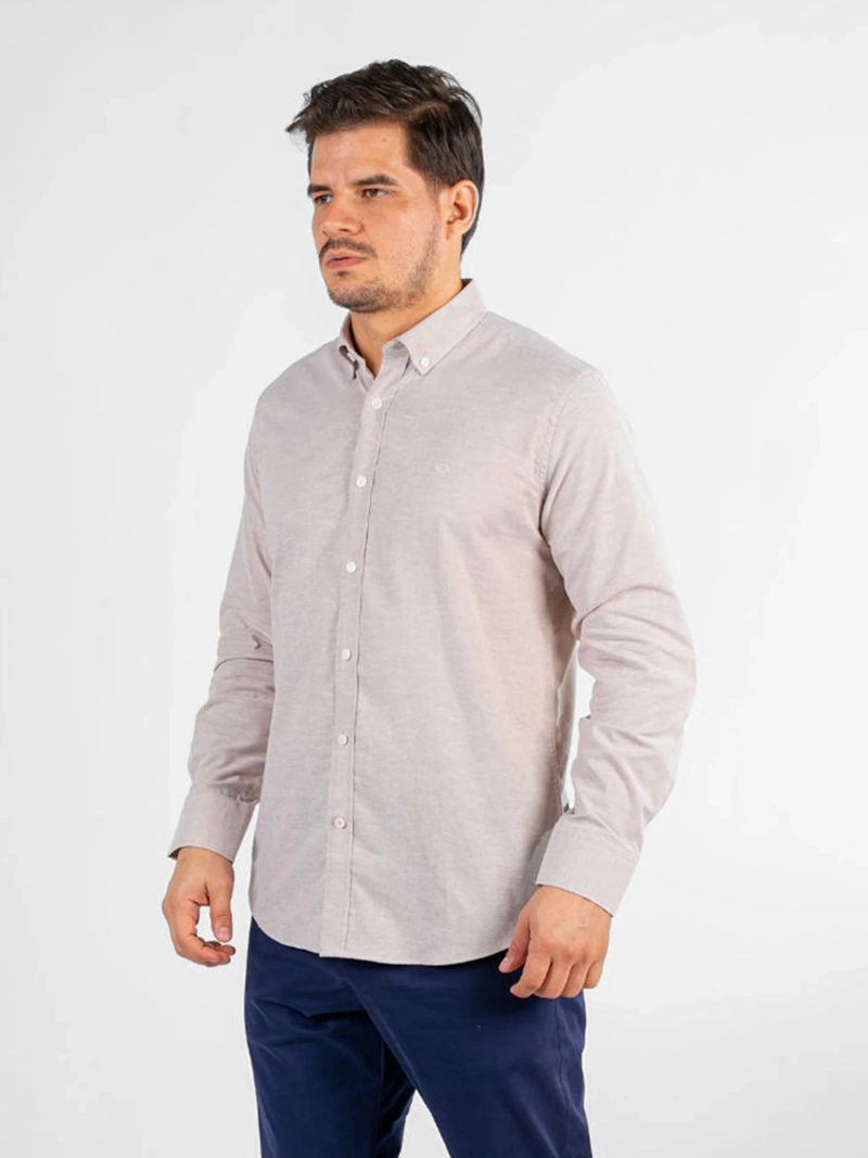 CAMISA MANGA LARGA ALGODÓN HOMBRE OSCAR DE LA RENTA - 1
