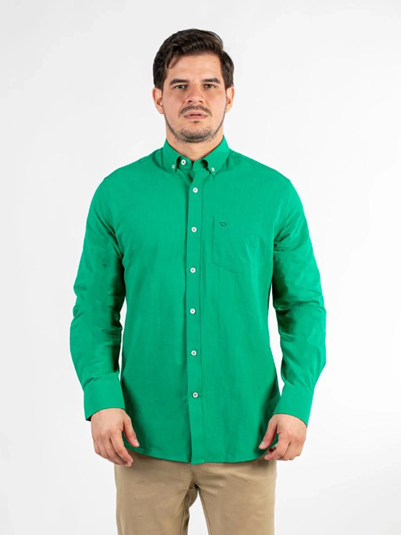 CAMISA MANGA LARGA ALGODÓN HOMBRE OSCAR DE LA RENTA - 1