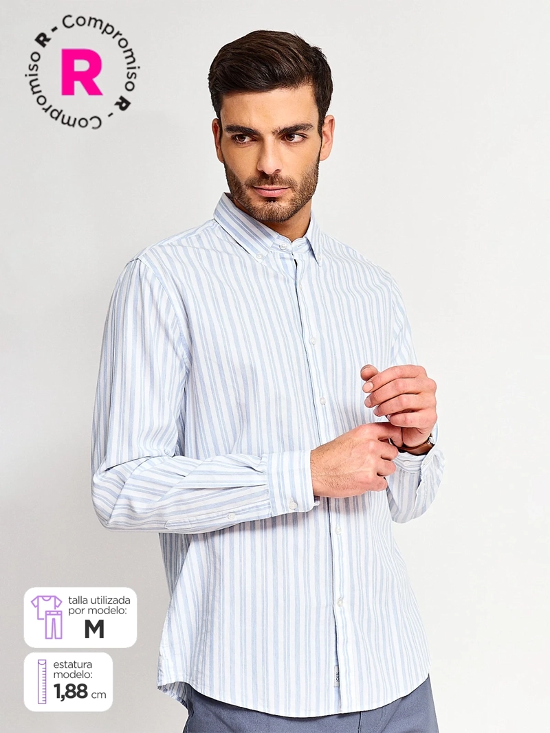 CAMISA MANGA LARGA HOMBRE NAVIGATA POP BREZO - 1