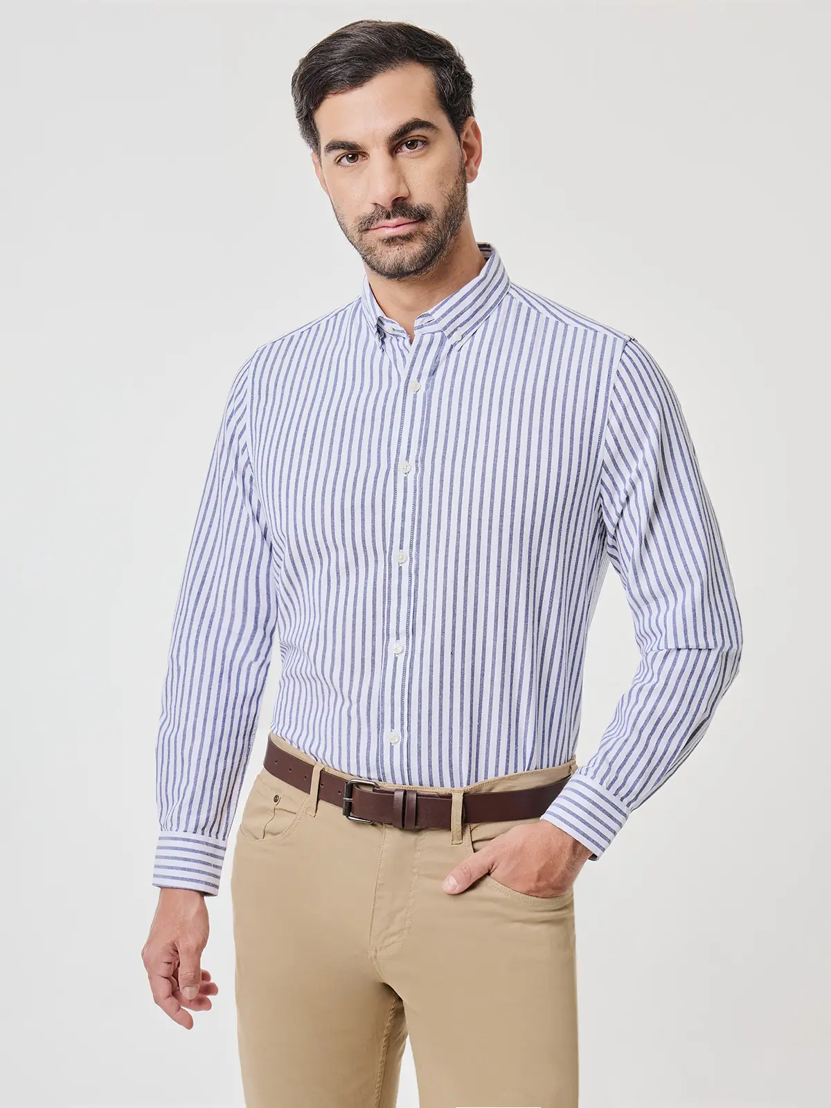 CAMISA MANGA LARGA HOMBRE CACHAREL LÍNEA - 1