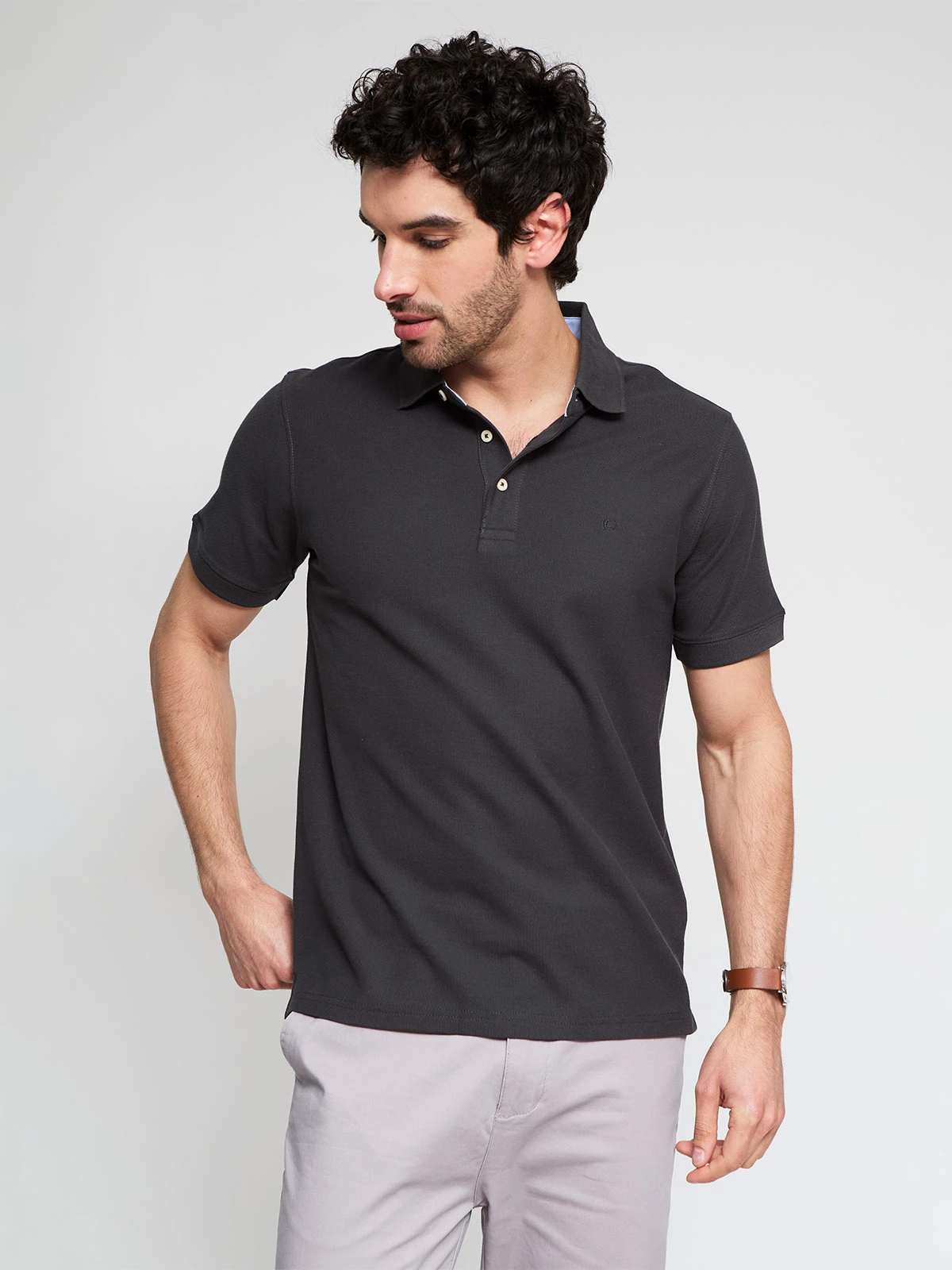 POLOS MANGA CORTA ALGODÓN HOMBRE CACHAREL - 1
