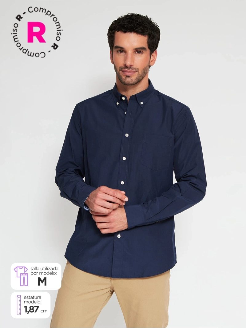 CAMISA MANGA LARGA HOMBRE KENNETH STEVENS BOLID - 1