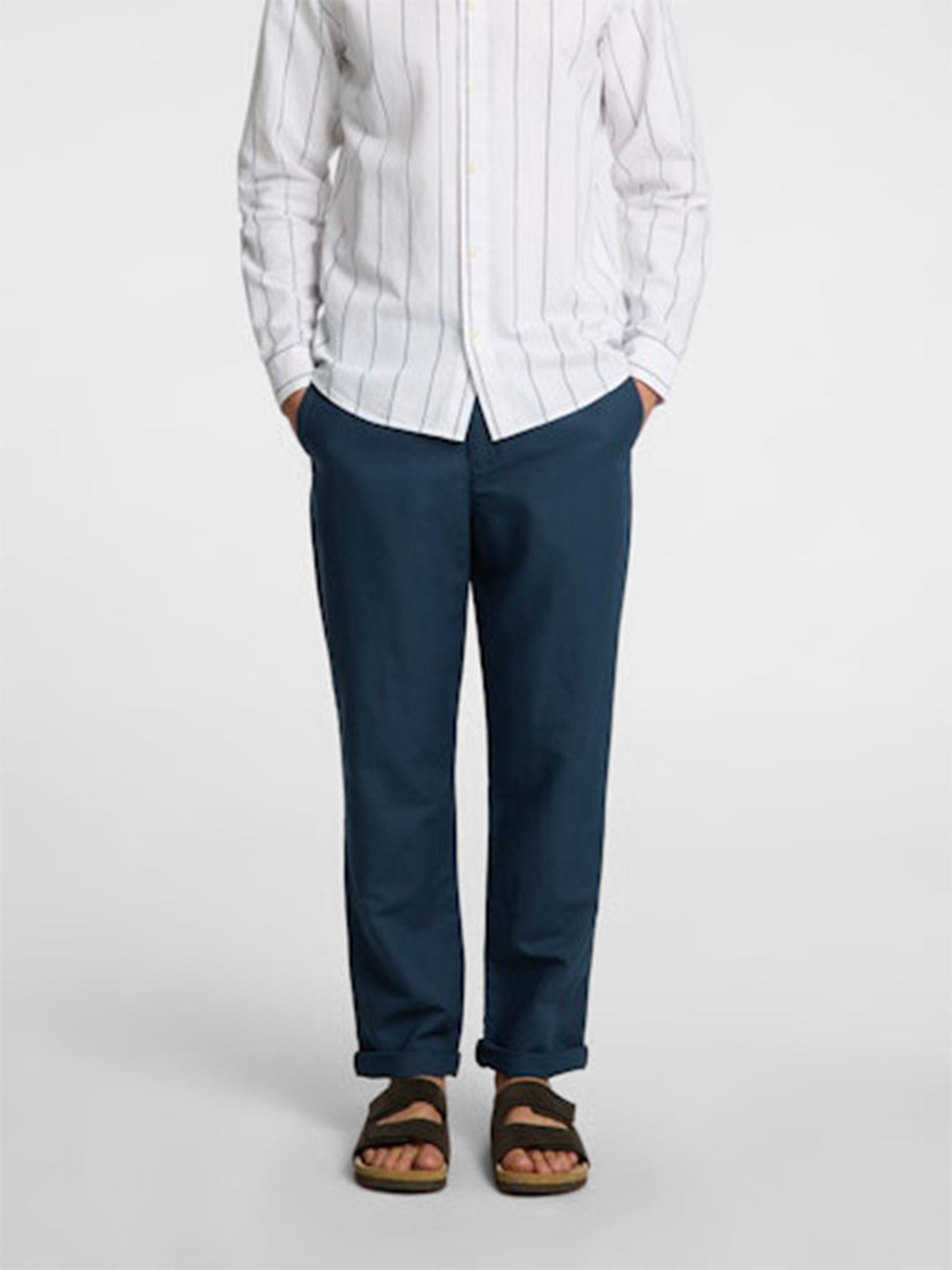 PANTALÓN ALGODÓN STRAIGHT HOMBRE SELECTED MILES - 1