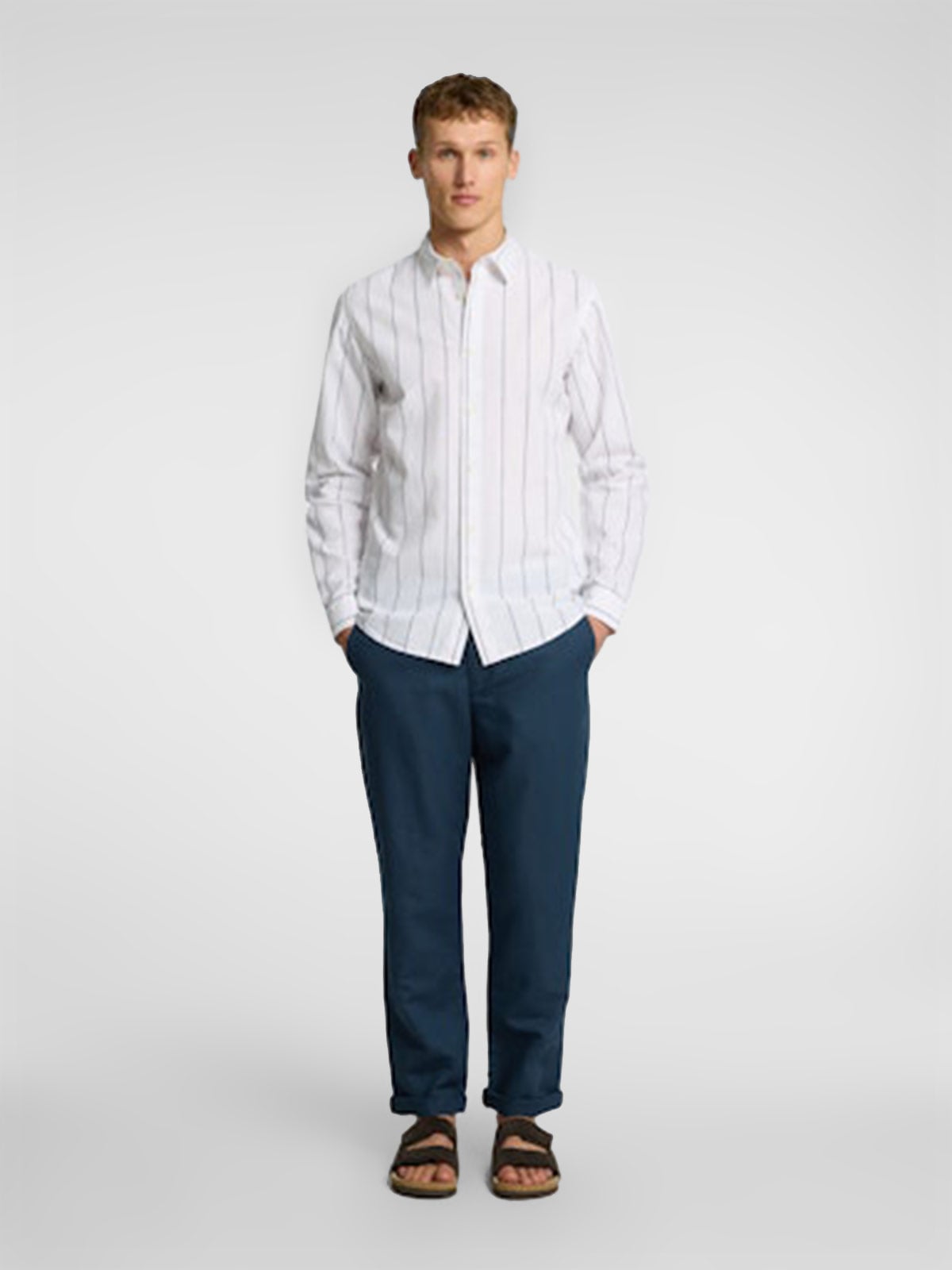 PANTALÓN ALGODÓN STRAIGHT HOMBRE SELECTED MILES - 3