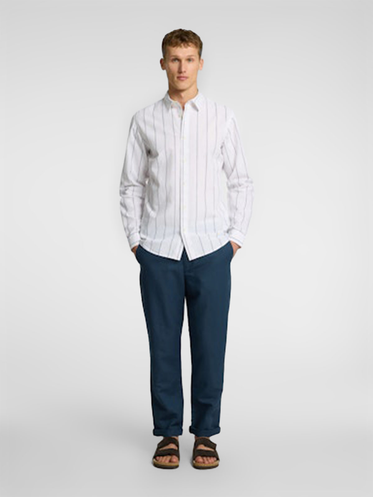 PANTALÓN ALGODÓN STRAIGHT HOMBRE SELECTED MILES - 3