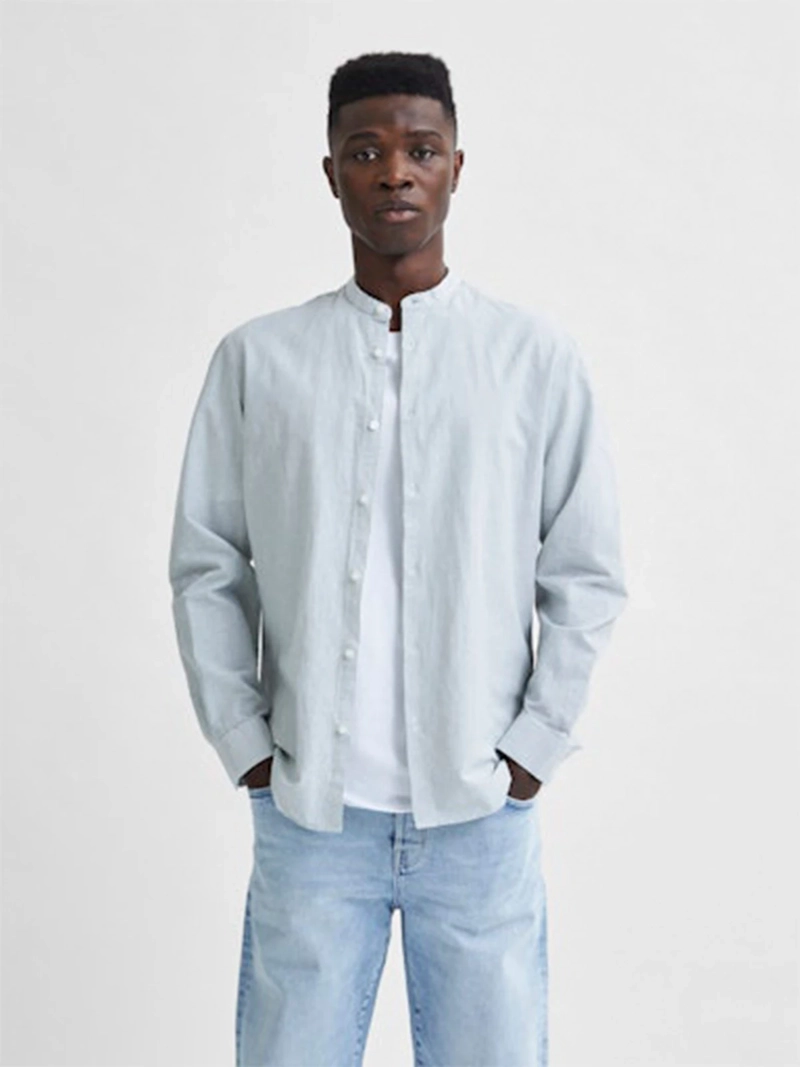 CAMISA MANGA LARGA ALGODÓN HOMBRE SELECTED - 1