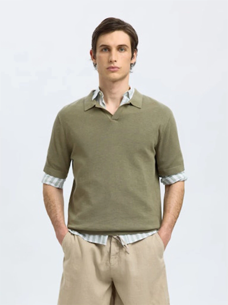 POLO MANGA CORTA ALGODÓN HOMBRE SELECTED - 1