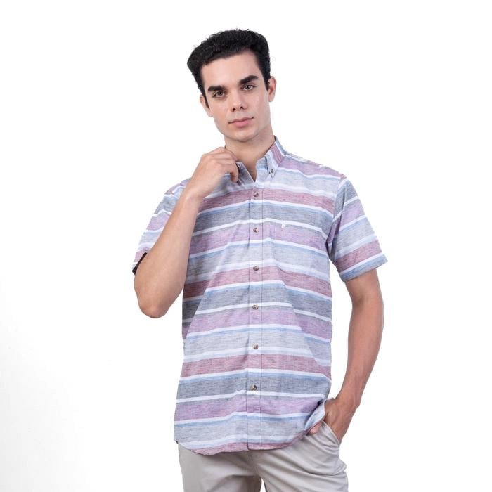 CAMISA MANGA CORTA LINO HOMBRE PIERRE CARDIN - 1