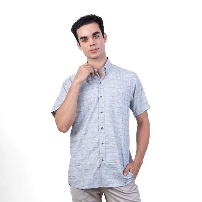 CAMISA MANGA CORTA LINO HOMBRE PIERRE CARDIN - 1