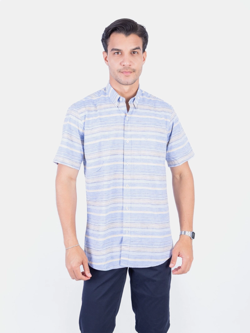 CAMISA MANGA CORTA ALGODÓN HOMBRE PIERRE CARDIN - 1