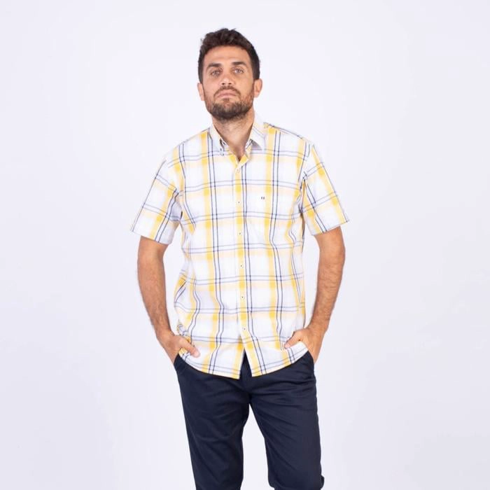 CAMISA MANGA CORTA ALGODÓN HOMBRE PIERRE CARDIN - 1