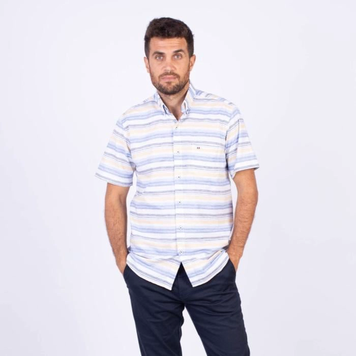 CAMISA MANGA CORTA ALGODÓN HOMBRE PIERRE CARDIN - 1