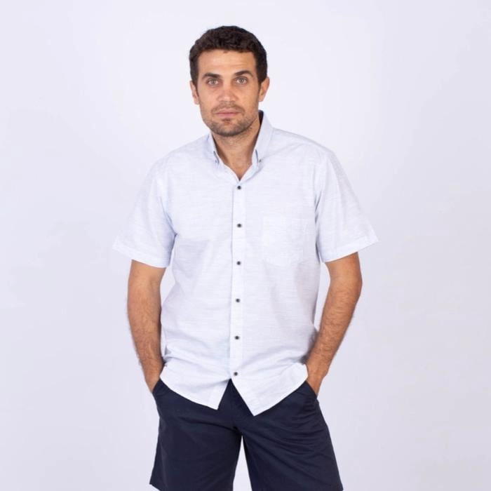 CAMISA MANGA CORTA ALGODÓN HOMBRE PIERRE CARDIN - 1