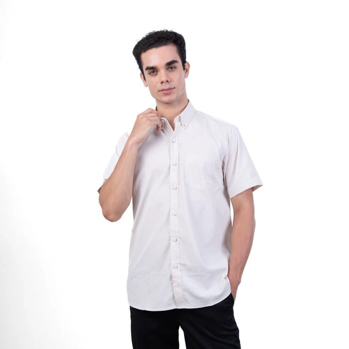 CAMISA MANGA CORTA ALGODÓN HOMBRE PIERRE CARDIN - 1
