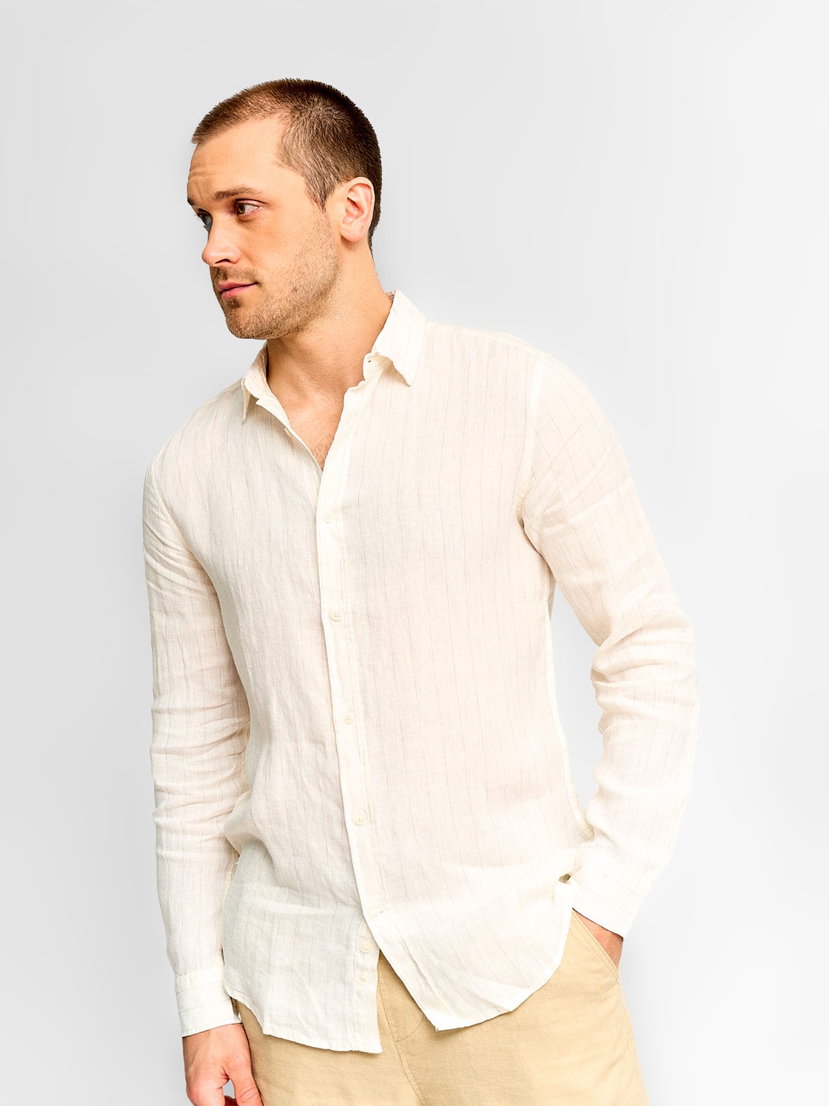CAMISA MANGA LARGA HOMBRE CACHAREL ALINEA - 1