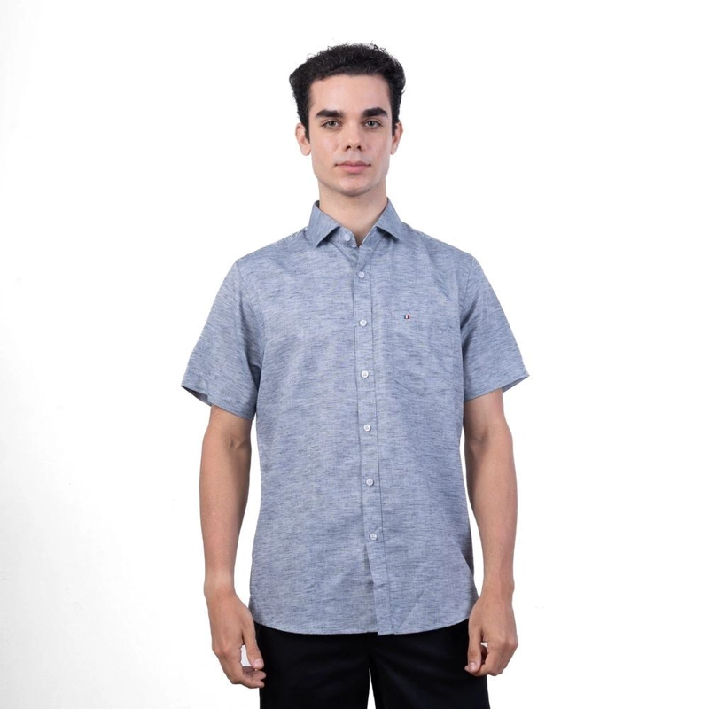 CAMISA MANGA CORTA HOMBRE PIERRE CARDIN ETQ TESSUTO MADE IN ITALY PC-62710CAA - 2