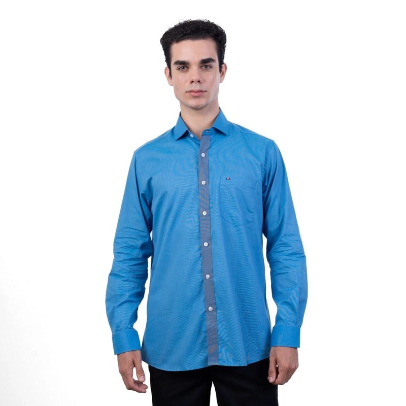CAMISA MANGA LARGA HOMBRE PIERRE CARDIN ETQ TESSUTO MADE IN ITALY PC-62701CA - 2