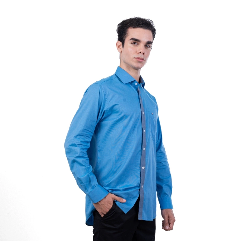 CAMISA MANGA LARGA HOMBRE PIERRE CARDIN ETQ TESSUTO MADE IN ITALY PC-62701CA - 3
