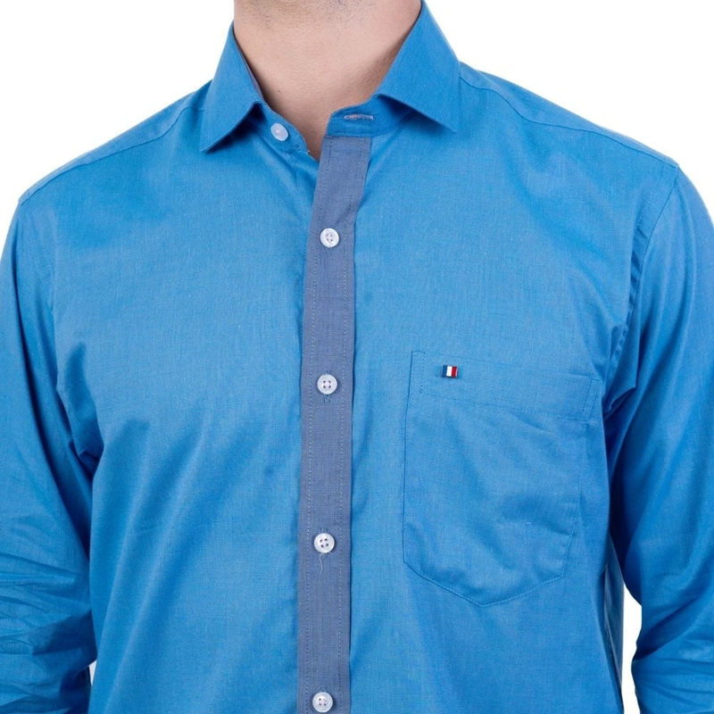 CAMISA MANGA LARGA HOMBRE PIERRE CARDIN ETQ TESSUTO MADE IN ITALY PC-62701CA - 4