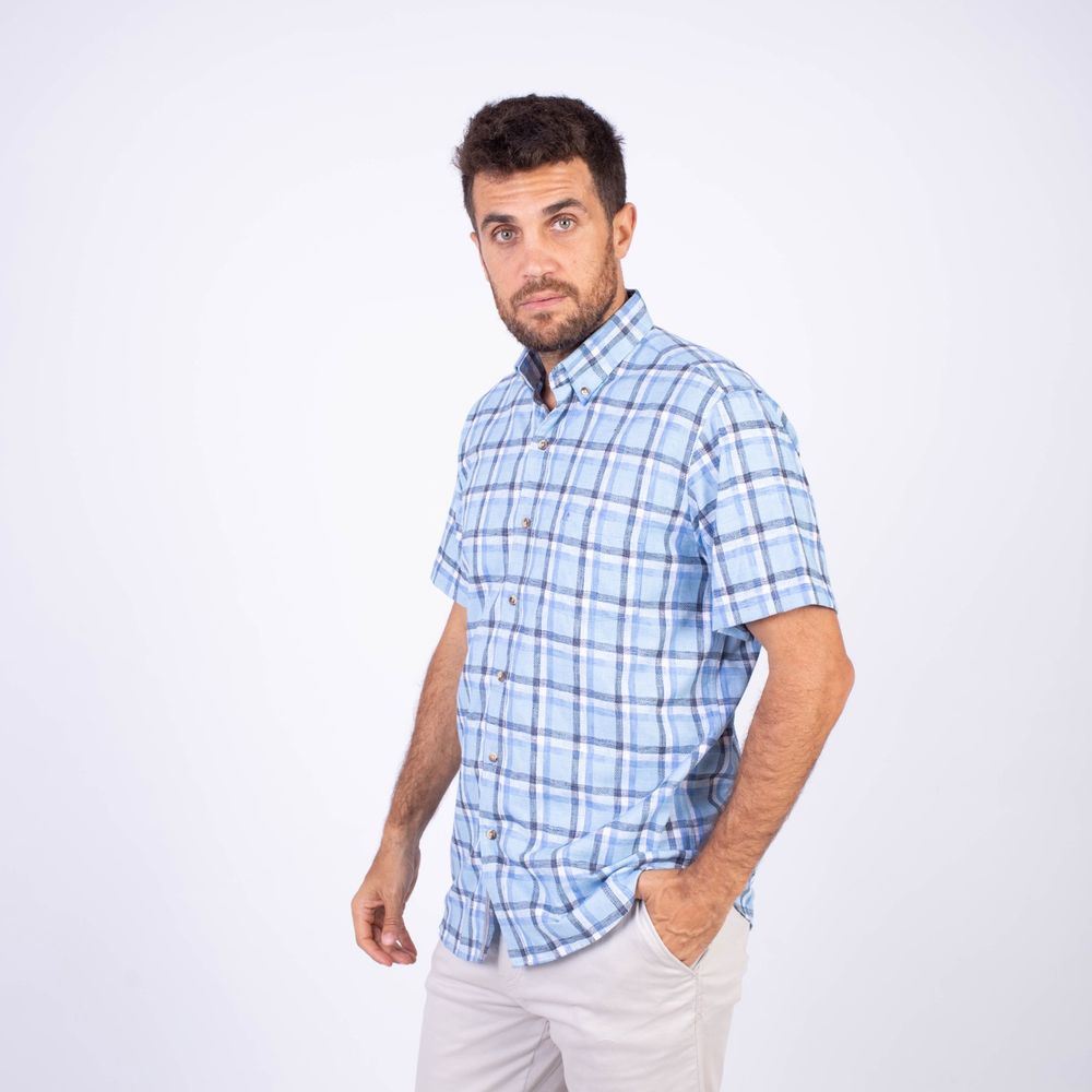 CAMISA MANGA CORTA HOMBRE PIERRE CARDIN ETQ LINEN COLLECTION PC-62407CA - 2