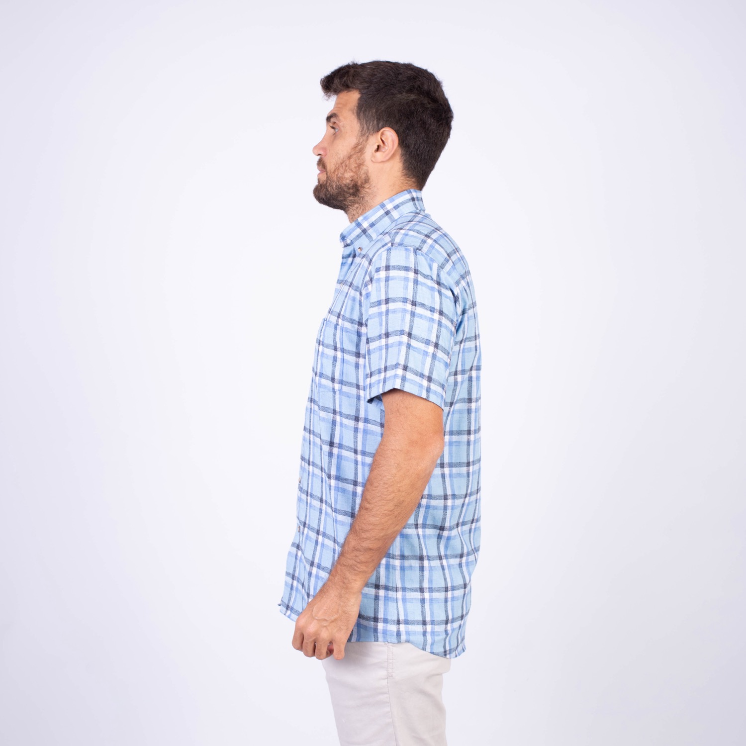 CAMISA MANGA CORTA HOMBRE PIERRE CARDIN ETQ LINEN COLLECTION PC-62407CA - 4
