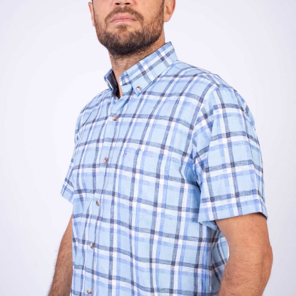 CAMISA MANGA CORTA HOMBRE PIERRE CARDIN ETQ LINEN COLLECTION PC-62407CA - 5