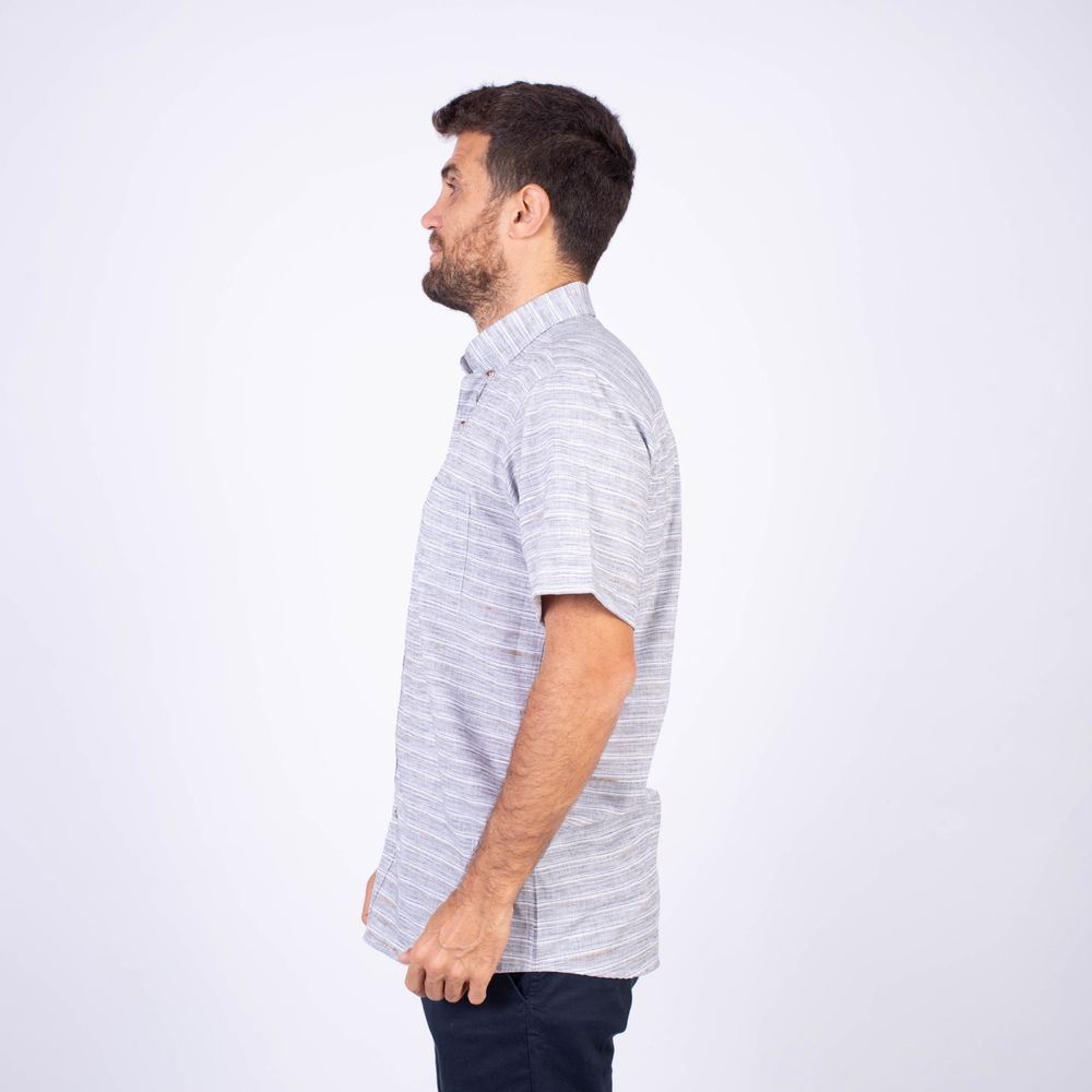 CAMISA MANGA CORTA HOMBRE PIERRE CARDIN ETQ LINEN COLLECTION PC-62417CAA - 4