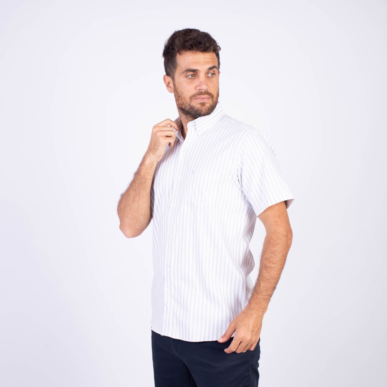 CAMISA MANGA CORTA HOMBRE PIERRE CARDIN ETQ AZUL PC-62602CAA - 2
