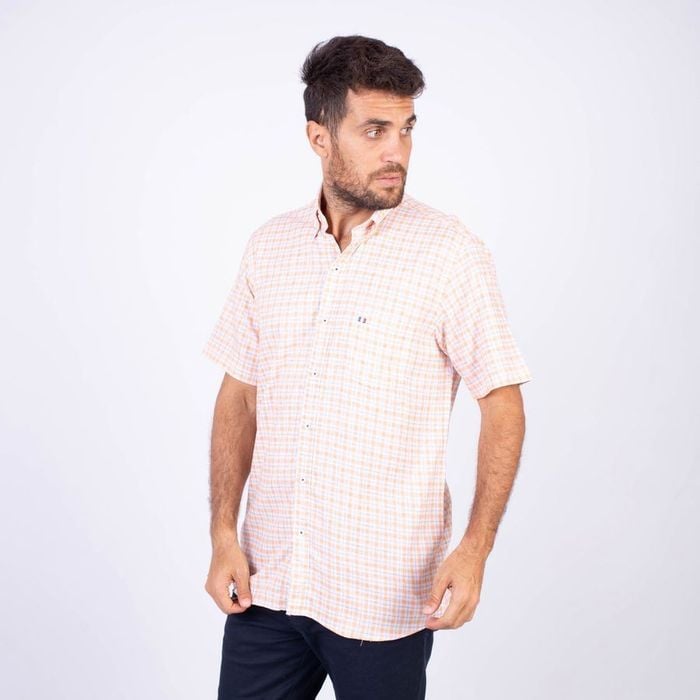 CAMISA MANGA CORTA HOMBRE PIERRE CARDIN ETQ AZUL PC-62630CAA - 2