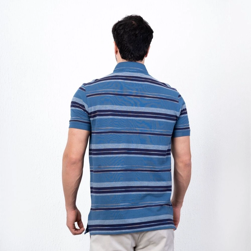 POLO MANGA CORTA HOMBRE PIERRE CARDIN BOX PIQUE LISTADO PC-6205PO - 4