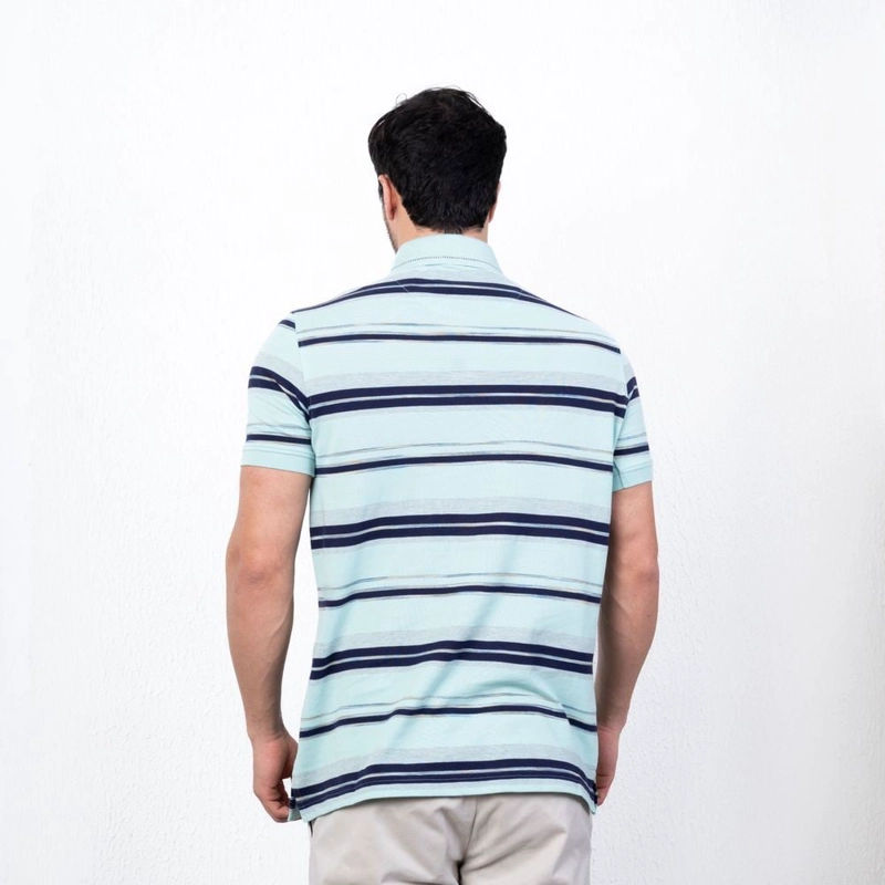 POLO MANGA CORTA HOMBRE PIERRE CARDIN BOX PIQUE LISTADO PC-6205PO - 4