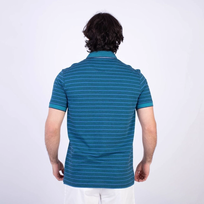 POLO MANGA CORTA HOMBRE PIERRE CARDIN BOX MINI JACQUARD PC-6207POO - 5