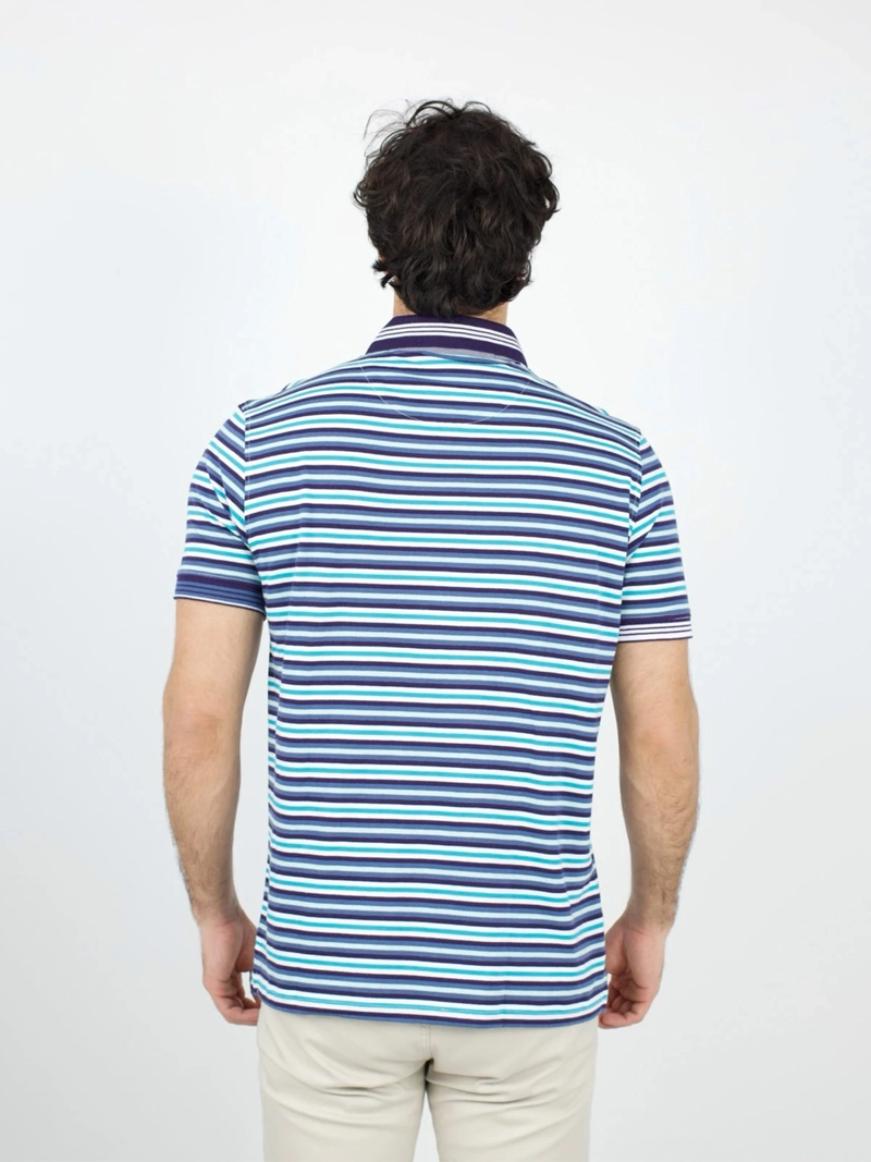 POLO MANGA CORTA ALGODÓN HOMBRE PIERRE CARDIN JERSEY LISTADO - 2