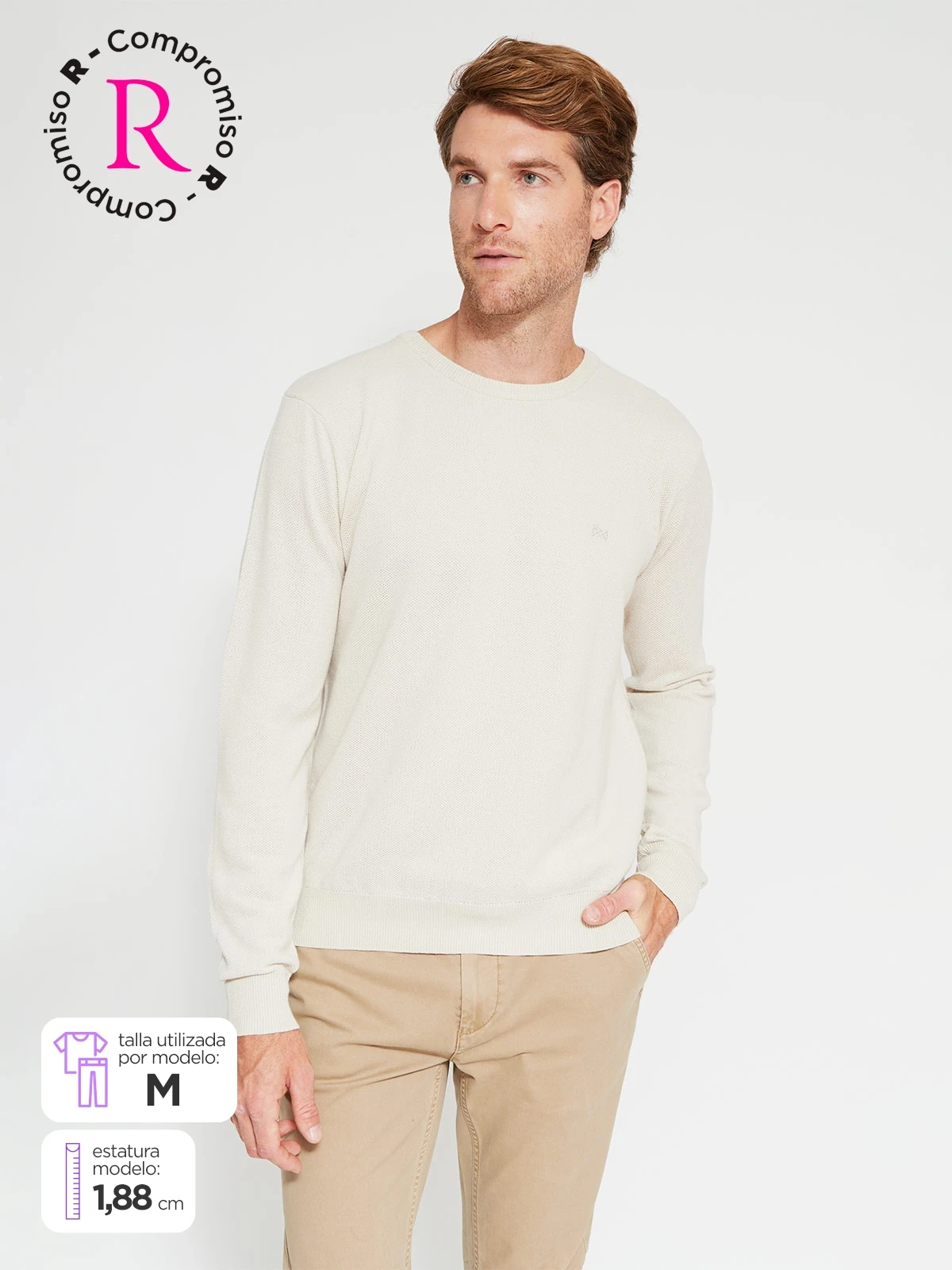 SWEATER HOMBRE NAVIGATA BÁSICO CUELLO REDONDO CN BAS - 1