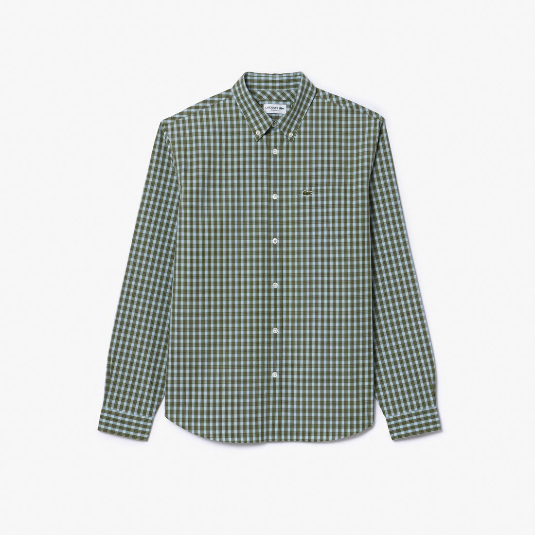 CAMISA MANGA LARGA HOMBRE LACOSTE CH6981 VERDE - 1