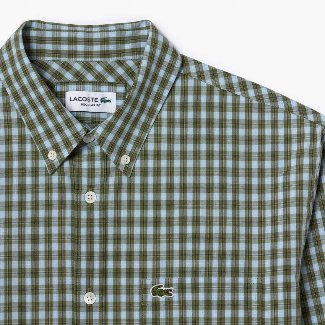 CAMISA MANGA LARGA HOMBRE LACOSTE CH6981 VERDE - 2