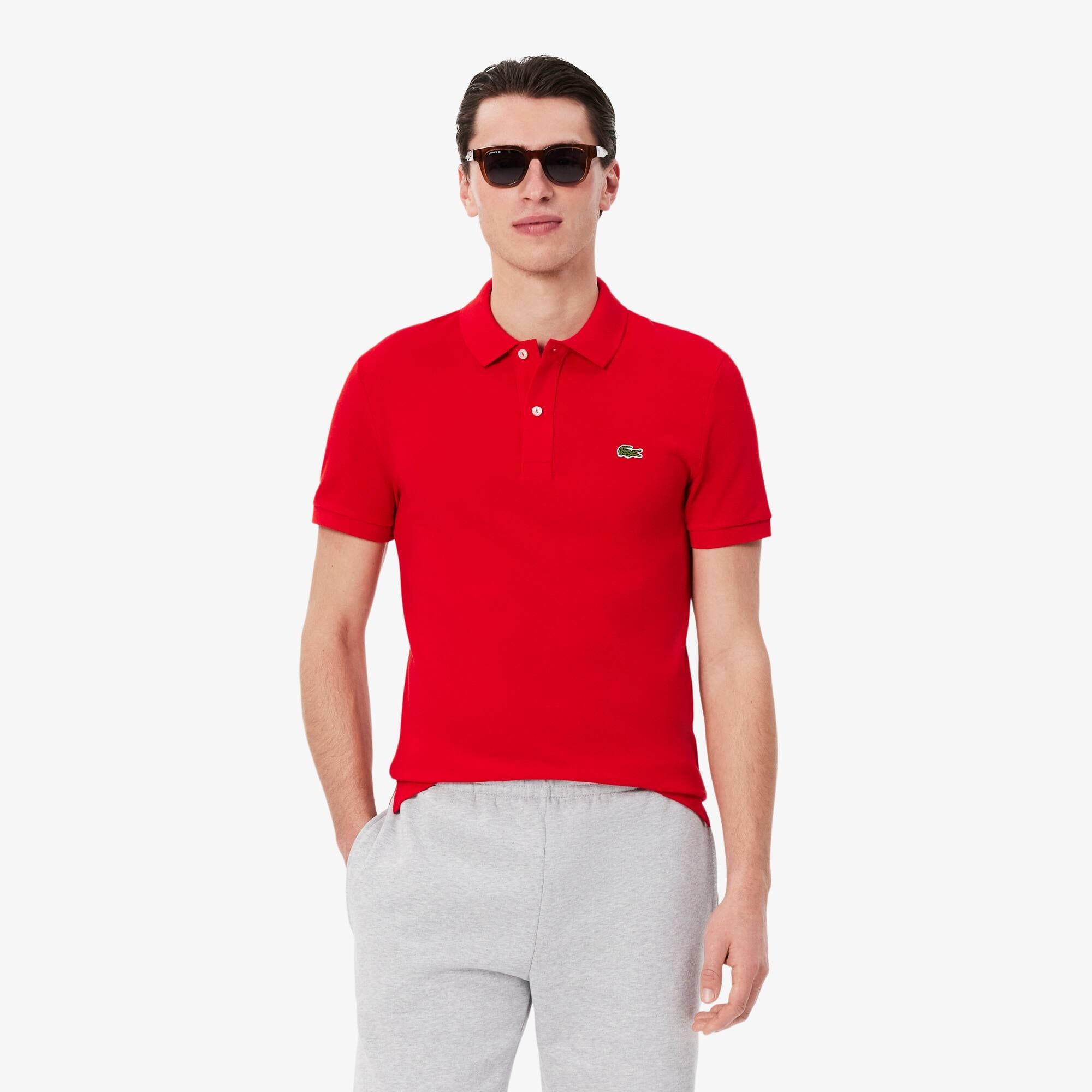 POLO MANGA CORTA ALGODÓN HOMBRE LACOSTE - 1