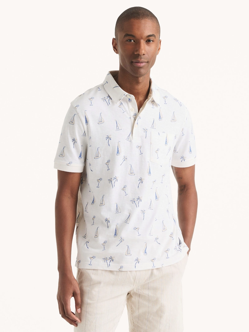 POLO MANGA CORTA HOMBRE NAUTICA KR5607-1BW - 1
