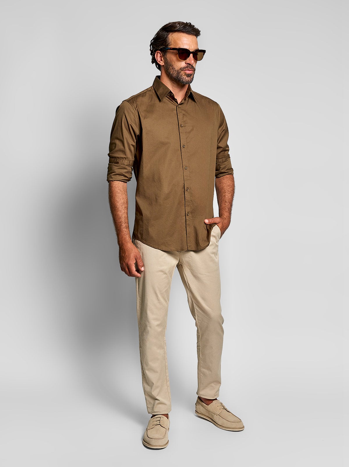CAMISA MANGA LARGA ALGODÓN HOMBRE SPAVALDI - 4