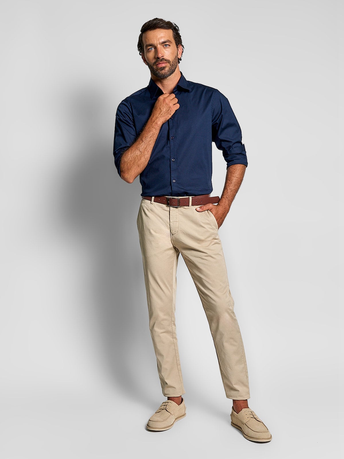 CAMISA MANGA LARGA ALGODÓN HOMBRE SPAVALDI - 4