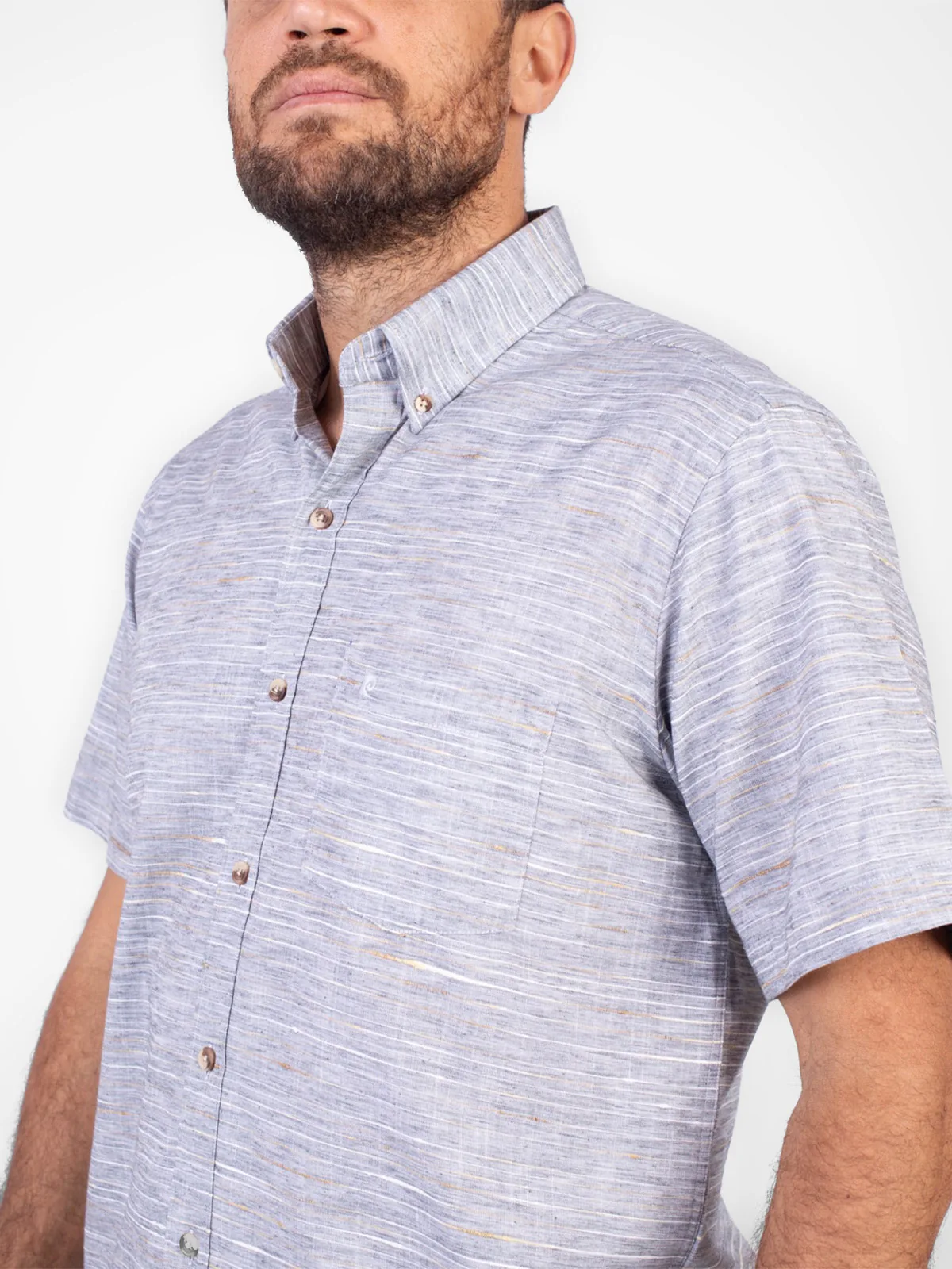 CAMISA MANGA CORTA LINO HOMBRE PIERRE CARDIN - 4
