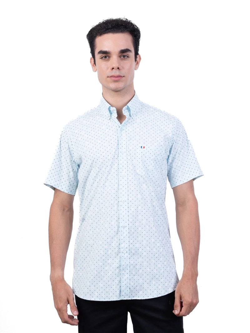 CAMISA MANGA CORTA ALGODÓN HOMBRE PIERRE CARDIN ESTAMPADA - 1