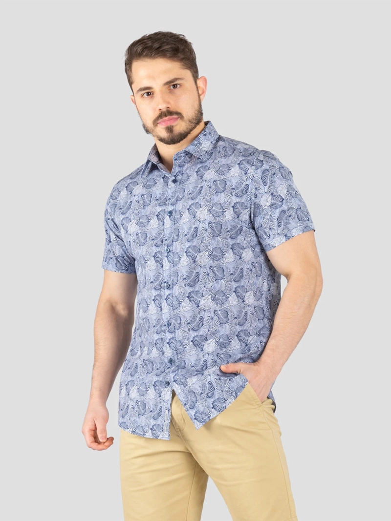 CAMISA ALGODÓN MANGA CORTA HOMBRE JOHN HOLDEN SPORT 9CS206 - 1