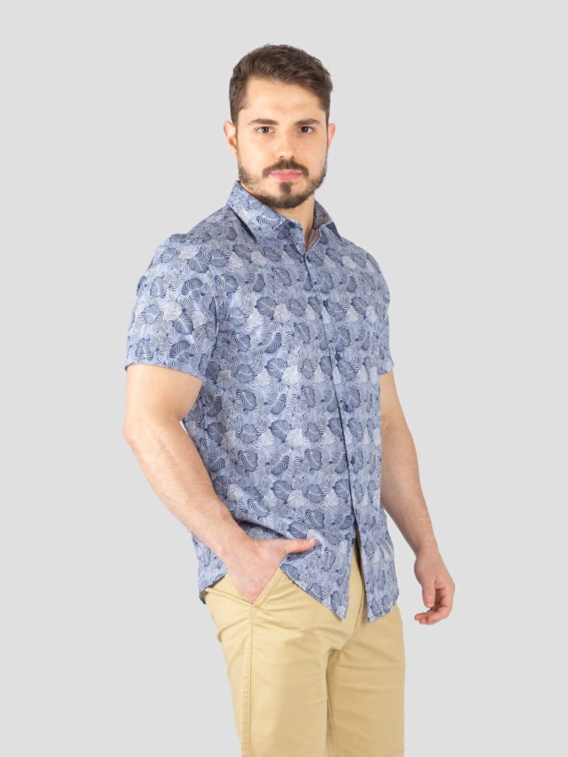 CAMISA ALGODÓN MANGA CORTA HOMBRE JOHN HOLDEN SPORT 9CS206 - 3