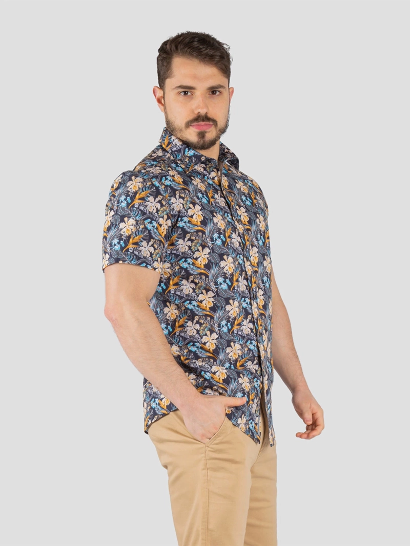 CAMISA ALGODÓN MANGA CORTA HOMBRE JOHN HOLDEN SPORT 9CS207 - 3