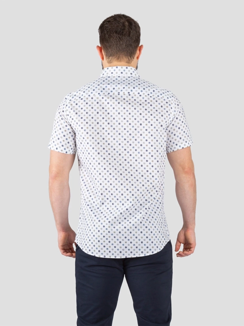 CAMISA ALGODÓN MANGA CORTA HOMBRE JOHN HOLDEN MODA 9CS210 - 2