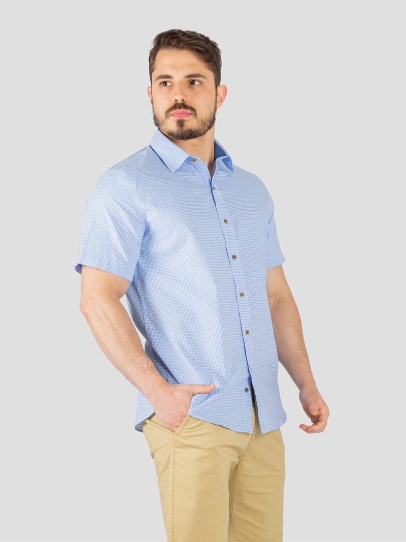 CAMISA ALGODÓN MANGA CORTA HOMBRE JOHN HOLDEN MODA 9CS220 - 3